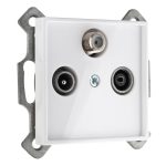 Накладка для розеток TV R SAT белая LIREGUS EPSILON AIAL-003-01.E/B