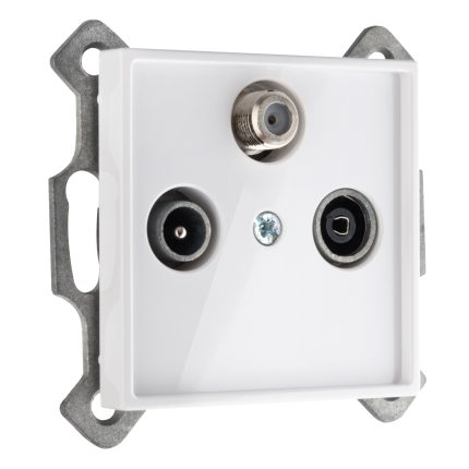 Накладка для розеток TV R SAT белая LIREGUS EPSILON AIAL-003-01.E/B