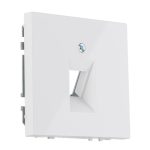 Пустая розетка 1 гнездо белая LIREGUS MODERN AIKL-001-01.M/WM