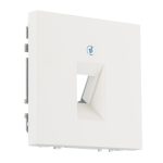 Розетка 1 гнездо белая матовая LIREGUS MODERN AIKL-001-01.M/WWM
