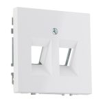 Розетка ТВ и Интернет белая LIREGUS MODERN AIKL-002-01.M/WM