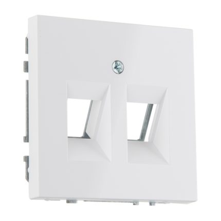 Розетка ТВ и Интернет белая LIREGUS MODERN AIKL-002-01.M/WM