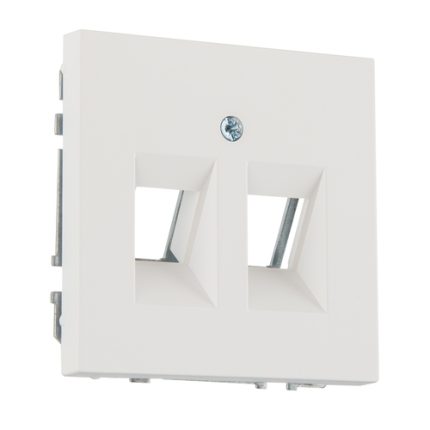 Розетка ТВ и Интернет белая матовая LIREGUS MODERN AIKL-002-01.M/WWM