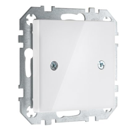 Розетка заглушка белая LIREGUS EPSILON D-001-01.E/B