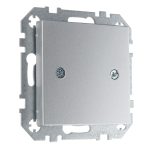 Розетка заглушка алюминий LIREGUS EPSILON D-001-01.E/Mt