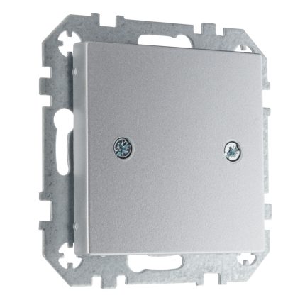 Розетка заглушка алюминий LIREGUS EPSILON D-001-01.E/Mt
