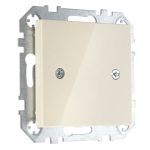 Розетка заглушка слоновая кость LIREGUS EPSILON D-001-01.E/S