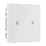 Розетка заглушка для проводов белая LIREGUS MODERN D-001-01.M/WM