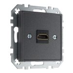 Розетка HDMI антрацит LIREGUS EPSILON HDMI-001-01.E/J