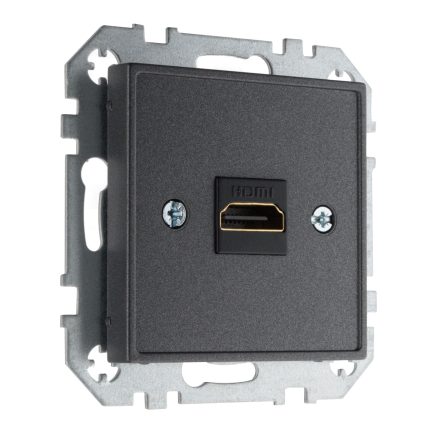 Розетка HDMI антрацит LIREGUS EPSILON HDMI-001-01.E/J