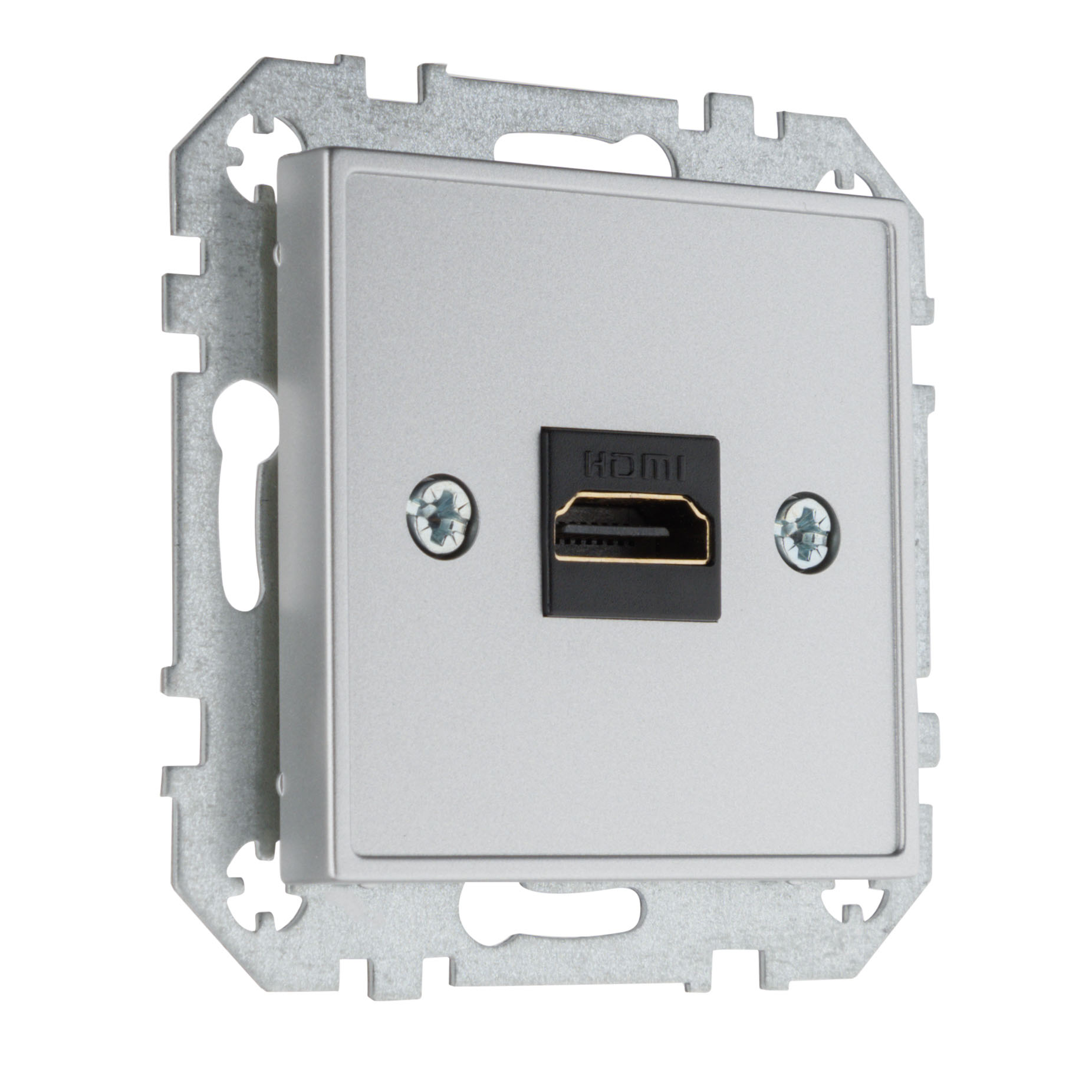 HDMI-001-01.E-Mt.jpg Розетка HDMI алюминий LIREGUS EPSILON HDMI-001-01.E/Mt — изображение 1