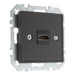 Розетка HDMI шоколад матовая LIREGUS RETRO HDMI-001-01.R/ON59