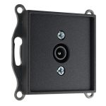 ТВ розетка оконечная антрацит LIREGUS EPSILON IAL-1-01.E/J