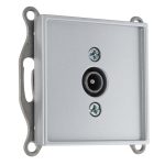 ТВ розетка оконечная алюминий LIREGUS EPSILON IAL-1-01.E/Mt