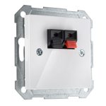 Аудио розетка белая LIREGUS EPSILON IGL-2-01.E/B