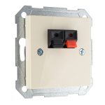 Аудио розетка слоновая кость LIREGUS EPSILON IGL-2-01.E/S