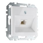 Розетка компьютерная RJ45 белая LIREGUS EPSILON IKL-001-01.E/B