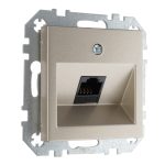 Розетка компьютерная RJ45 шампань LIREGUS EPSILON IKL-001-01.E/Ch