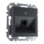 Розетка компьютерная RJ45 антрацит LIREGUS EPSILON IKL-001-01.E/J