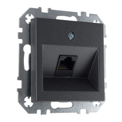 Розетка компьютерная RJ45 антрацит LIREGUS EPSILON IKL-001-01.E/J