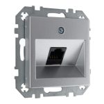 Розетка компьютерная RJ45 алюминий LIREGUS EPSILON IKL-001-01.E/Mt