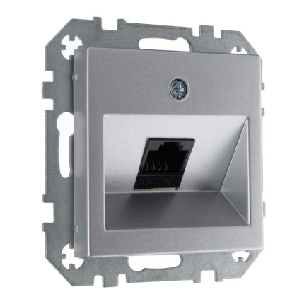 Розетка компьютерная RJ45 алюминий LIREGUS EPSILON IKL-001-01.E/Mt