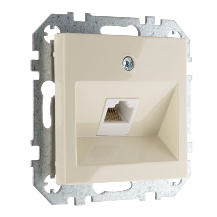 Розетка компьютерная RJ45 слоновая кость LIREGUS EPSILON IKL-001-01.E/S