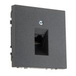 Розетка RJ45 антрацит LIREGUS MODERN IKL-001-01.M/BM