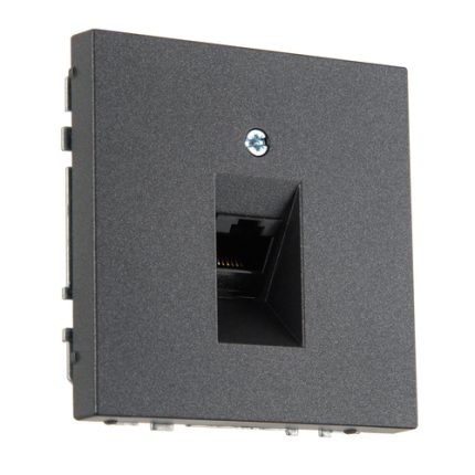 Розетка RJ45 антрацит LIREGUS MODERN IKL-001-01.M/BM