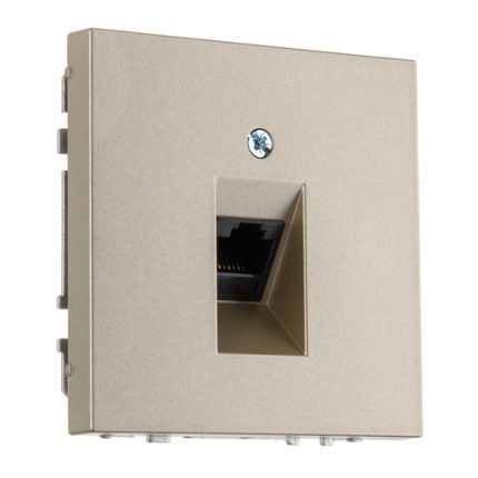 Розетка RJ45 шампань LIREGUS MODERN IKL-001-01.M/CH