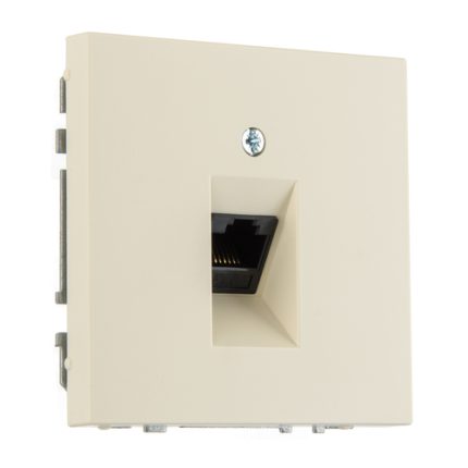 Розетка RJ45 слоновая кость матовая LIREGUS MODERN IKL-001-01.M/SM