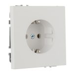 Розетка с заземлением 16А 250В белая матовая LIREGUS MODERN IKL16-204-01.M/WWM