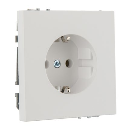 Розетка с заземлением 16А 250В белая матовая LIREGUS MODERN IKL16-204-01.M/WWM