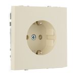 Розетка со шторками 16А слоновая кость матовая LIREGUS MODERN IKL16-214-01.M/SM