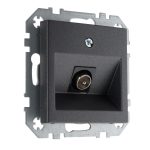 ТВ розетка антрацит LIREGUS EPSILON ITVL-1-01.E/J