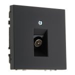 ТВ розетка (тип F) черная матовая LIREGUS MODERN ITVL-1-01.M/SWM