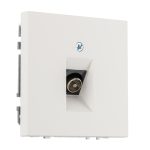 ТВ розетка (тип F) белая матовая LIREGUS MODERN ITVL-1-01.M/WWM