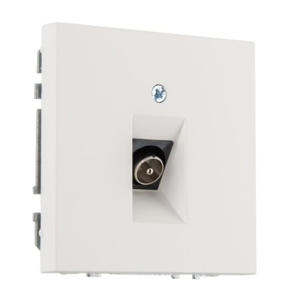 ТВ розетка (тип F) белая матовая LIREGUS MODERN ITVL-1-01.M/WWM