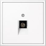 ТВ розетка (тип F) белая LIREGUS MODERN ITVL-1-01.M/WM