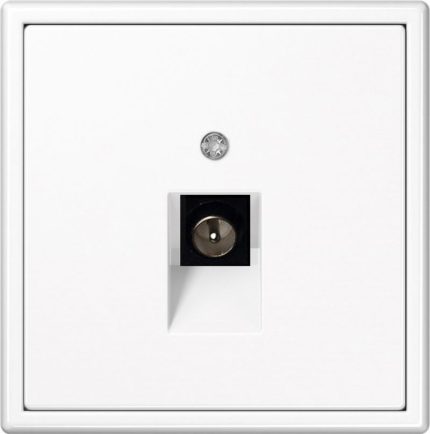 ТВ розетка (тип F) белая LIREGUS MODERN ITVL-1-01.M/WM