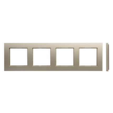 Рамка 4-местная шампань LIREGUS EPSILON K14-245-04.E/Ch