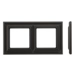Рамка 2 постовая шоколад матовая LIREGUS RETRO K14-345-02.R/ON59