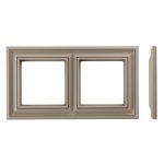 Рамка 2 постовая кремовая матовая LIREGUS RETRO K14-345-02.R/ONC