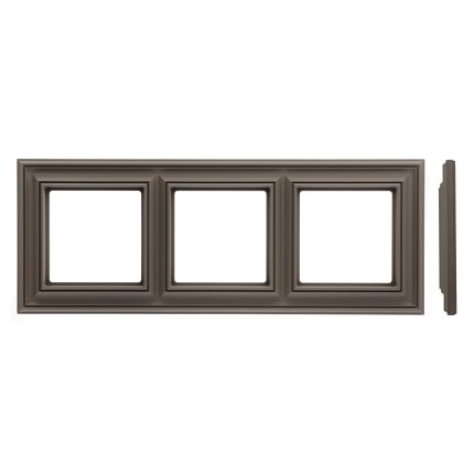 Рамка 3 постовая коричневая матовая LIREGUS RETRO K14-345-03.R/ON31