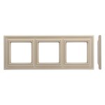 Рамка 3 постовая кремовая матовая LIREGUS RETRO K14-345-03.R/ONC