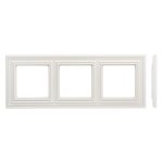Рамка 3 постовая белая матовая LIREGUS RETRO K14-345-03.R/WWM