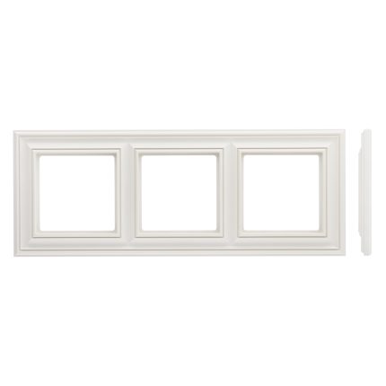 Рамка 3 постовая белая матовая LIREGUS RETRO K14-345-03.R/WWM