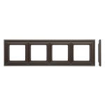 Рамка 4 постовая коричневая матовая LIREGUS RETRO K14-345-04.R/ON31