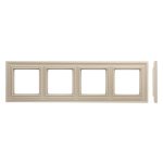 Рамка 4 постовая кремовая матовая LIREGUS RETRO K14-345-04.R/ONC