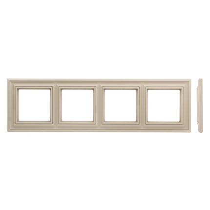 Рамка 4 постовая кремовая матовая LIREGUS RETRO K14-345-04.R/ONC